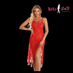 Red Collection: Long Lace Baby Doll